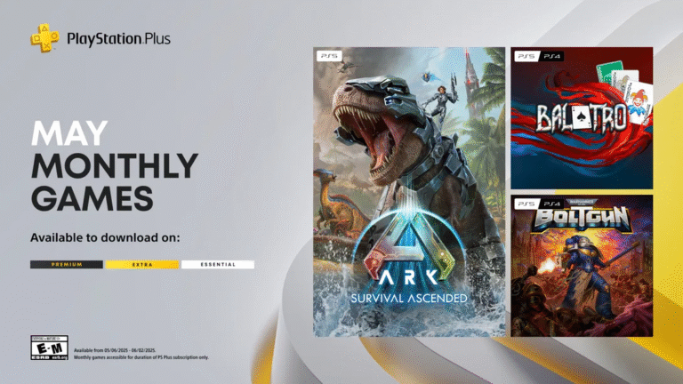 Sony ประกาศรายชื่อเกม PlayStation Plus ใหม่ประจำเดือนพฤษภาคม 2025: Ark: Survival Ascended, Balatro และ Warhammer 40,000: Boltgun