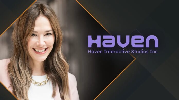 ภาพ Jade Raymond อดีตผู้บริหาร Haven Interactive Studios ยิ้มอย่างสดใส