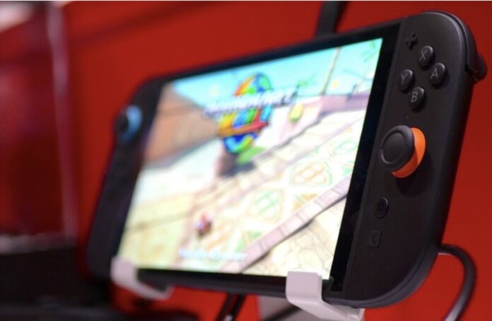 ภาพเครื่องตัวโชว์ของ Nintendo Switch 2 ภายในงานแสดงเกม