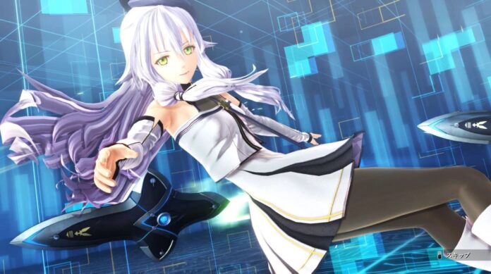 ตัวละครหญิงผมยาวสีเงินใส่ชุดสีขาว-ดำ เกมซีรีส์ Trails