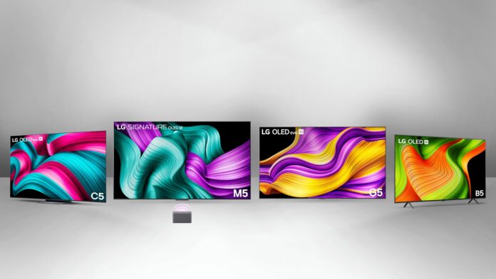 ภาพโปรโมต ทีวี OLED และ QNED ปี 2568 จาก LG มีระบบ AI ที่เรียนรู้และจดจำพฤติกรรมการรับชม