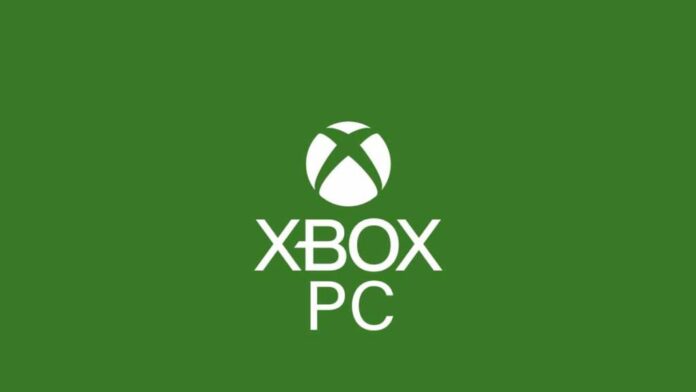 โลโก้ Xbox PC บนพื้นหลังสีเขียว ประกอบด้วยสัญลักษณ์ X สีขาวด้านบน และข้อความ “XBOX PC” สีขาวด้านล่าง