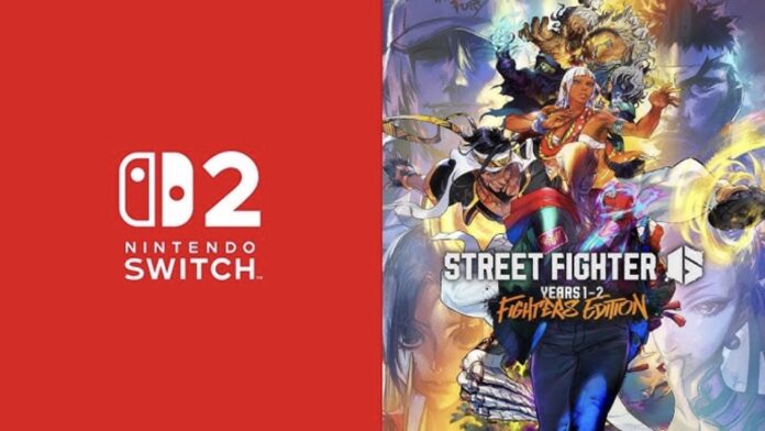 โลโก้ Nintendo Switch 2 คู่กับปกเกม Street Fighter 6