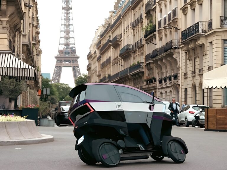 ÆMotion เผยโฉมรถยนต์ไฟฟ้าขนาดเล็ก 4 ล้อรุ่นต้นแบบ กลางกรุงปารีส