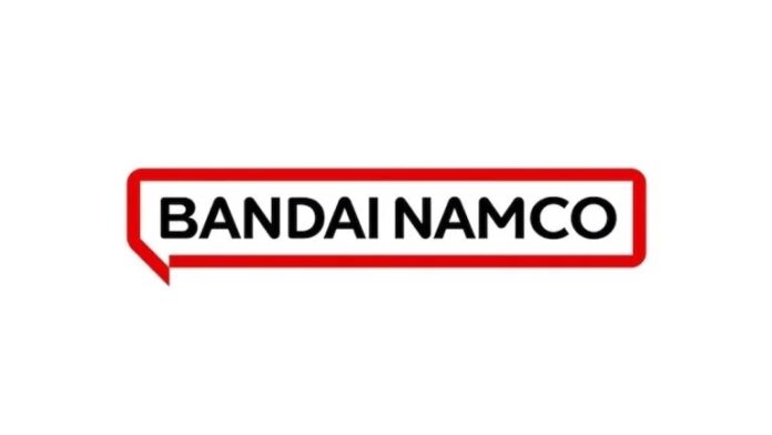 ภาพโลโก้ Bandai Namco ตัวหังสือสีดำ พื้นหลังสีขาว
