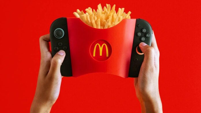 ภาพโปรโมต GamiFries อุปกรณ์เสริม Joy-Con ของ Switch 2