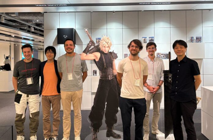 ภาพทีมพัฒนา Clair Obscur เยือน Square Enix ถ่ายรูปภาพร่วมกัน