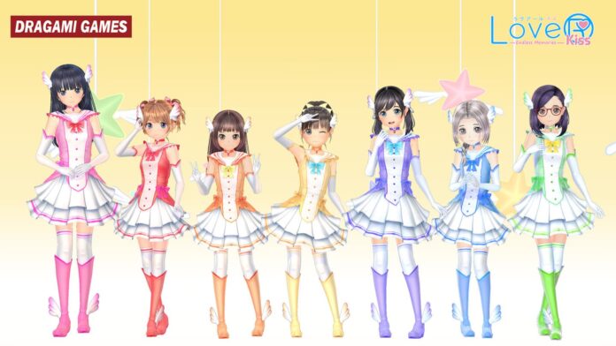 ภาพโปรโมตเกม LoveR Kiss: Endless Memories ตัวละครยืนโพสท่าถ่ายรูป