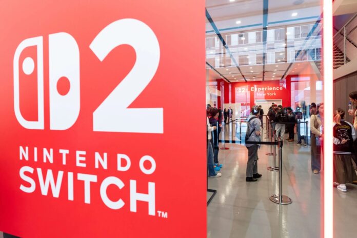 ภาพเปิดตัววางจำหน่าย Switch 2 ในสหรัฐฯ