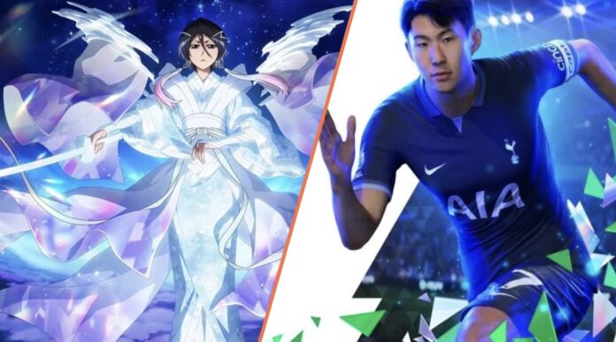 โปสเตอร์ระหว่างเกม Bleach: Brave Souls กับ EA Sports FC Tactical