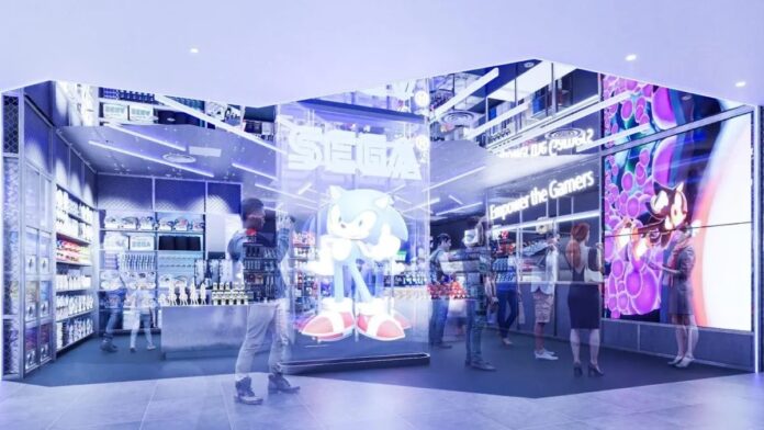 ภาพโปรโมตร้าน Sega Store Tokyo ที่ห้างสรรพสินค้า Shibuya Parco กรุงโตเกียว