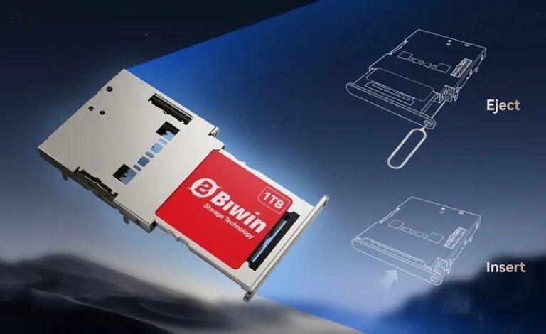 Biwin เปิดตัว Mini SSD ขนาดจิ๋ว! ใช้ถาดคล้ายซิมการ์ดสมาร์ทโฟน รองรับสูงสุด 2TB