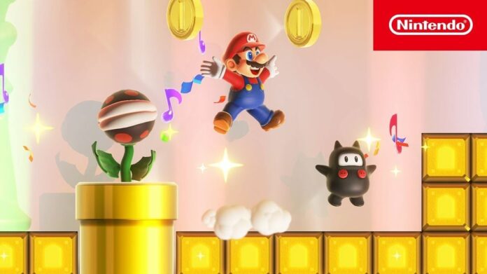Mario กระโดดเก็บเหรียญทองในเกมข้างท่อสีทอง