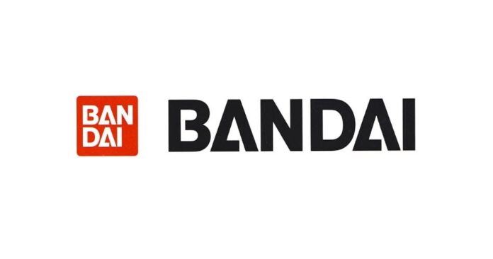 ภาพโลโก้ของบริษัท Bandai บนพื้นหลังสีขาว