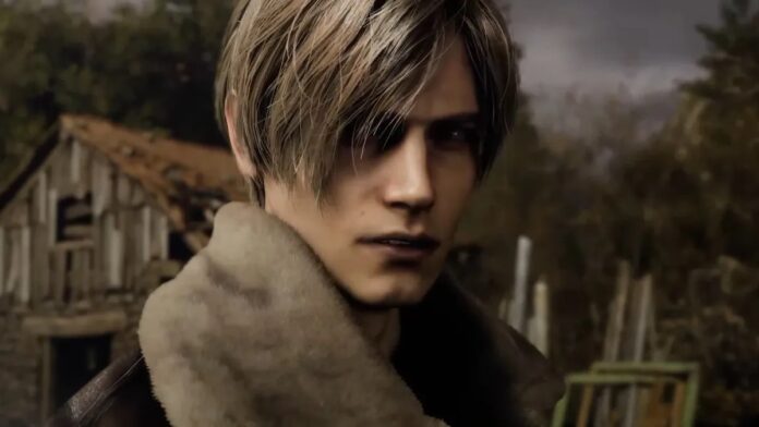 Leon S. Kennedy จากเกม Resident Evil 4 Remake มองไปข้างหน้าด้วยสีหน้าจริงจัง