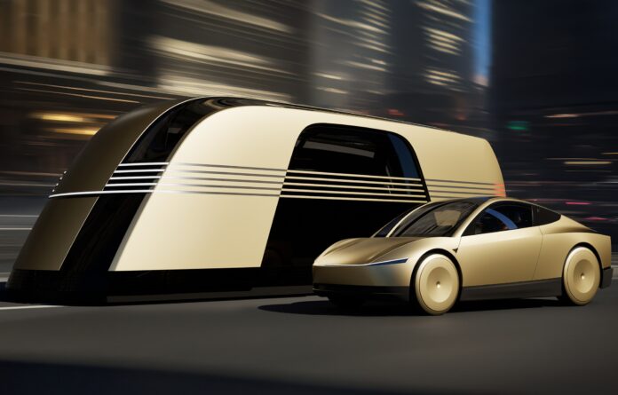 ภาพ Robovan และ Cybercab จาก Tesla