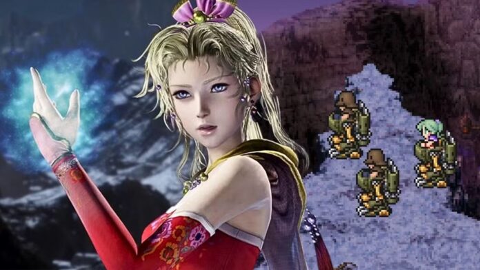 ภาพ Tina จากเกม Final Fantasy 6 กำลังรายเวทมนต์