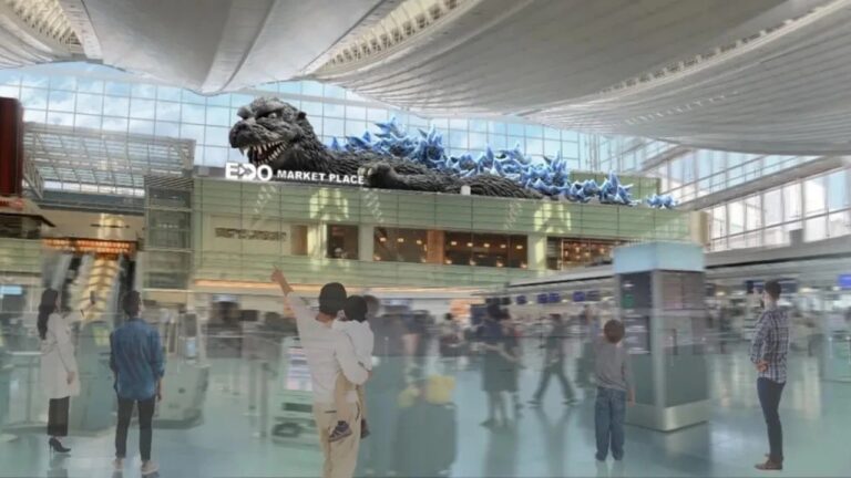 Godzilla ยักษ์ยาว 40 เมตร เตรียมตั้งตระหง่านในสนามบินฮาเนดะ ปลายปีนี้เพื่อต้อนรับนักเดินทางทั่วโลก