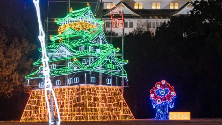 เทศกาลแสงสี Osaka Castle Illuminage กลับมาอีกครั้งในฤดูหนาวปี 2025 พร้อมธีมซามูไรสุดอลังการ