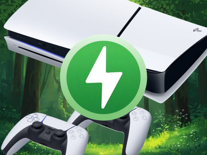 ภาพ PS5 มี Icon ประหยัดพลังงานสีเขียวสือถึงการใช้ Power Saver Mode