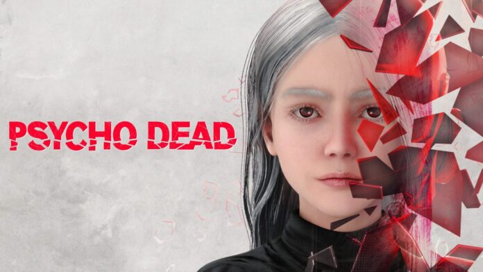 ใบหน้าหญิงสาวจากเกม PSYCHO DEAD กับครึ่งหน้าที่แตกกระจายเป็นเศษแก้วสีแดง