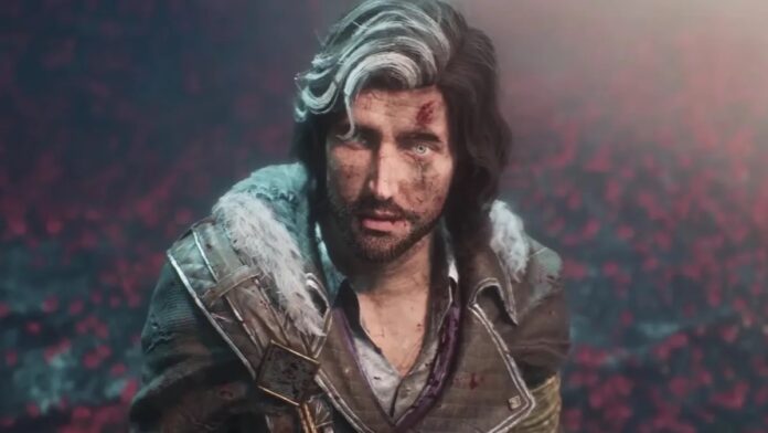 ภาพตัวละครชายจากเกม Clair Obscur: Expedition 33 กำลังทำท่าทางตกใจ