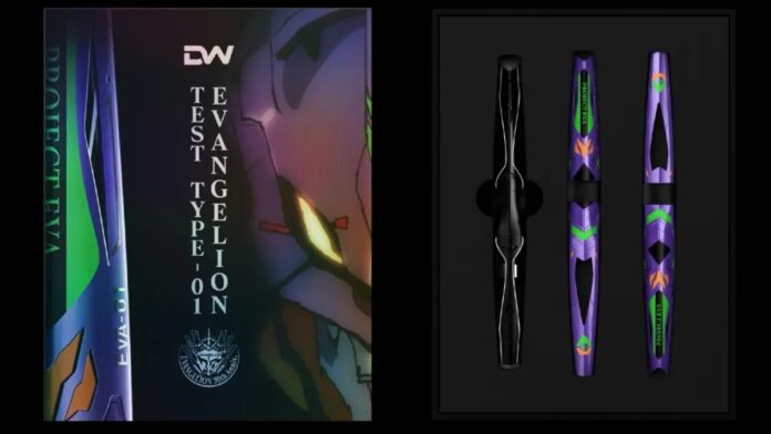 ชุดปากกา Evangelion 30th Anniversary Gravity.Mobius ลาย EVA-01 พร้อมกล่องบรรจุดีไซน์พิเศษจาก DAREWORKS
