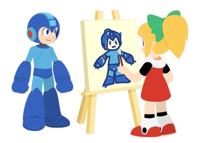 Roll วาดภาพ Rockman บนผ้าใบ สื่อถึงแนวทางใหม่ของ Capcom สำหรับผลงานจากแฟนเกม