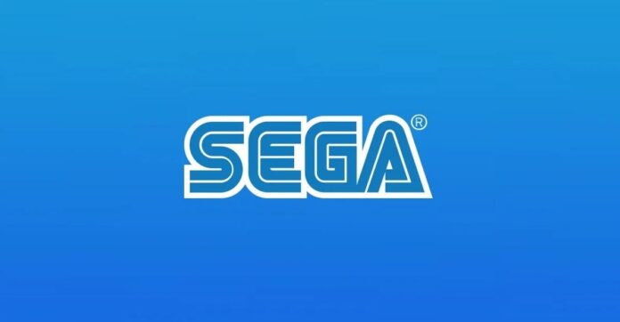 โลโก้ SEGA บนพื้นหลังสีน้ำเงิน