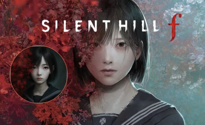 ภาพโปรโมตจาก Silent Hill f เปลี่ยบเทียบกับหน้าโปรโมตเกมมือถือ Silent Fear: Last Stop