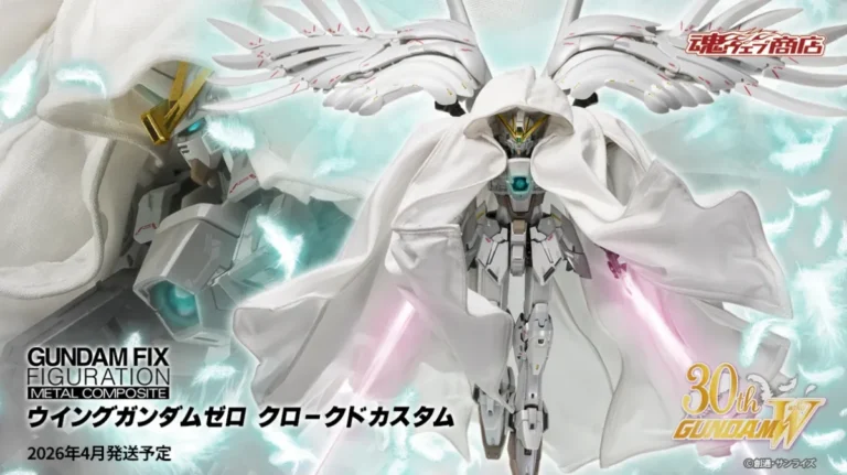 Bandai เปิดตัวฟิกเกอร์ “WING GUNDAM ZERO Cloaked Custom” ครั้งแรกในไลน์ GFFMC พร้อมชุดคลุมขาวลึกลับสุดเท่!