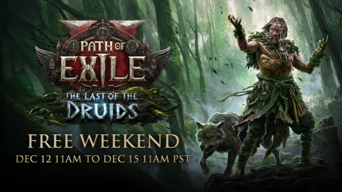 โปสเตอร์ Path of Exile 2 The Last of the Druids ประกาศ Free Weekend ช่วง ธ.ค. 2025