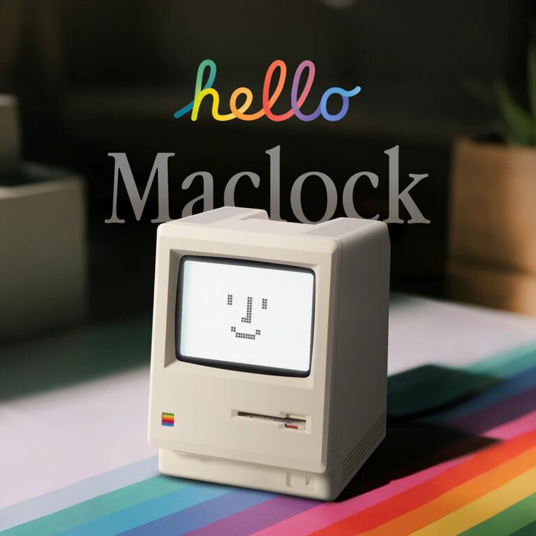 Maclock นำดีไซน์ Macintosh Classic กลับมาในร่างนาฬิกาดิจิทัลสุดเรโทร