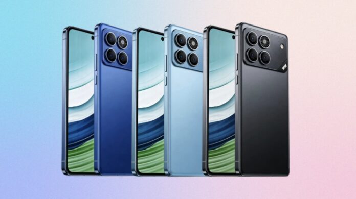 ภาพเรนเดอร์สมาร์ตโฟน Honor Win หลายสี แสดงดีไซน์ด้านหลังพร้อมโมดูลกล้องและพัดลม