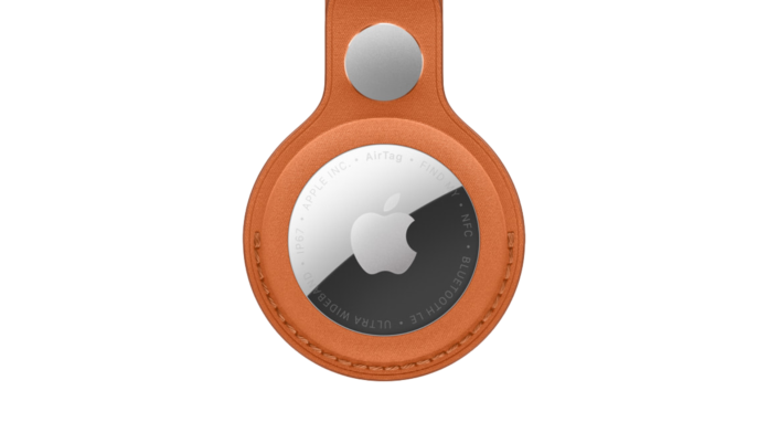 AirTag รุ่นใหม่ พร้อมพวงกุญแจ FineWoven สีส้มจาก Apple