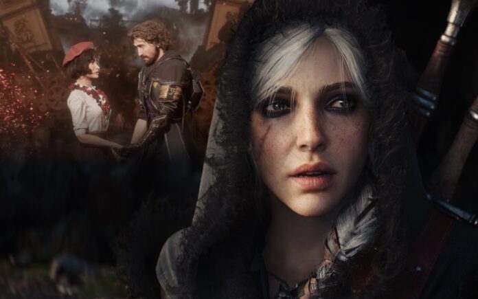 ภาพประกอบข่าวแสดงสองเกม ได้แก่ ตัวละครหญิงจาก The Witcher 4 ของ CD Projekt Red อยู่ด้านหน้า และฉากตัวละครจาก Clair Obscur: Expedition 33 อยู่ด้านหลัง สื่อถึงการย้ายทีมของอนิเมเตอร์ระหว่างสองสตูดิโอ