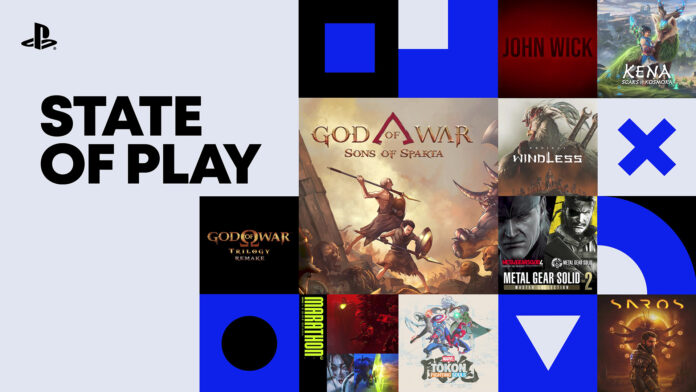 โปสเตอร์โปรโมตงาน State of Play กุมภาพันธ์ 2026 รวมภาพเกมไฮไลต์อย่าง God of War, Metal Gear Solid, John Wick และ Saros