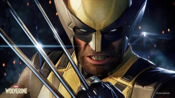 ภาพโปรโมตเกม Marvel’s Wolverine แสดงตัวละคร Wolverine กางกรงเล็บโลหะพร้อมสีหน้าดุดัน