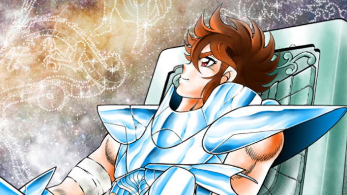 เซย์ย่าในชุด Pegasus Cloth มองท้องฟ้าที่เต็มไปด้วยกลุ่มดาวจักรราศี