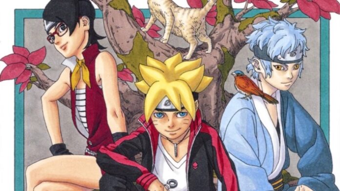 Boruto Uzumaki พร้อมตัวละครหลักจาก Boruto: Two Blue Vortex