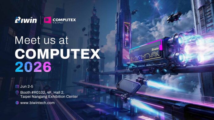 Biwin เตรียมโชว์นวัตกรรมสตอเรจและหน่วยความจำความเร็วสูงในงาน COMPUTEX 2026 ที่ไทเป