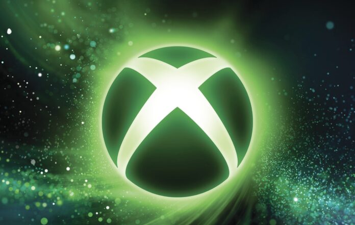 โลโก้ Xbox สีเขียวเรืองแสงบนพื้นหลังมืด