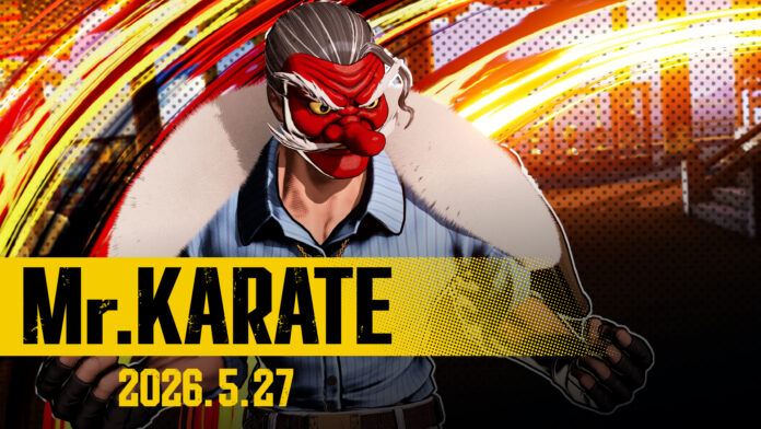 Mr. Karate ใน FATAL FURY: City of the Wolves พร้อมหน้ากากเท็งงูสีแดงสุดเอกลักษณ์ เปิดตัว DLC ล่าสุด