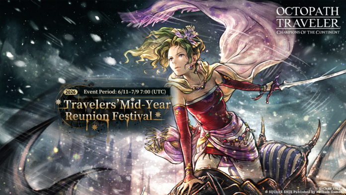 Terra ในภาพโปรโมตกิจกรรม Travelers’ Mid-Year Reunion Festival 2026 ของ OCTOPATH TRAVELER: CotC