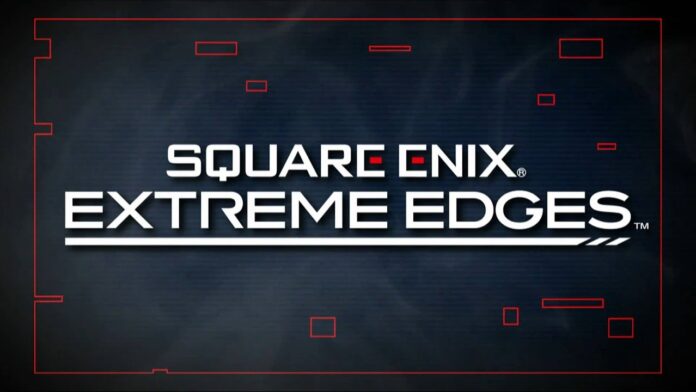 โลโก้ SQUARE ENIX EXTREME EDGES บนพื้นหลังสีเข้ม