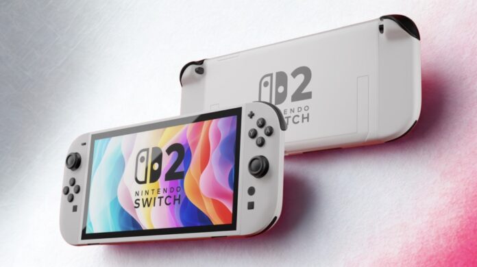 ภาพเรนเดอร์เครื่อง Nintendo Switch 2 รุ่น OLED สีขาว