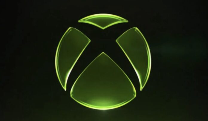 โลโก้ Xbox สีเขียวเรืองแสงบนพื้นหลังสีดำ