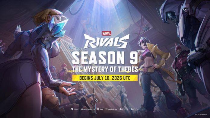 ภาพโปรโมต Marvel Rivals Season 9: The Mystery of Thebes พร้อม Jubilee และฮีโร่ในซีซันใหม่