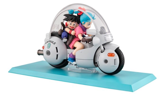 ฟิกเกอร์ Dragon Ball ตัวละคร Bulma และ Goku ขี่มอเตอร์ไซค์ Hoipoi Capsule No. 9