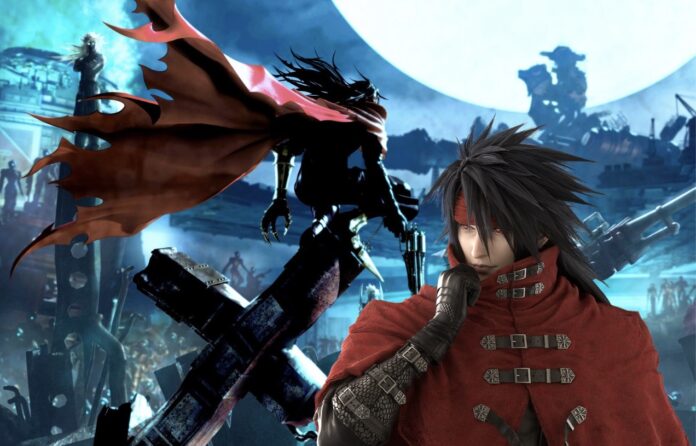 ตัวละคร Vincent Valentine จาก Final Fantasy VII ในชุดสีแดง